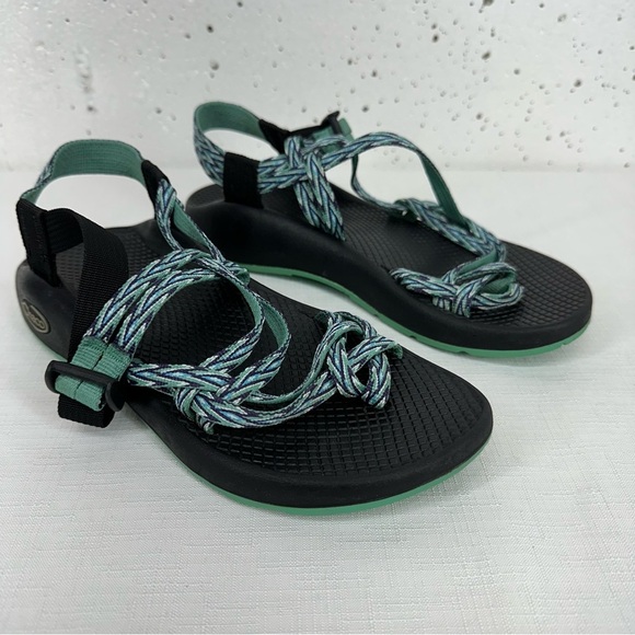 Chaco Women's size 7 ZX2 Yampa Dagger Green Blue Black Sandals - Picture 1 of 15